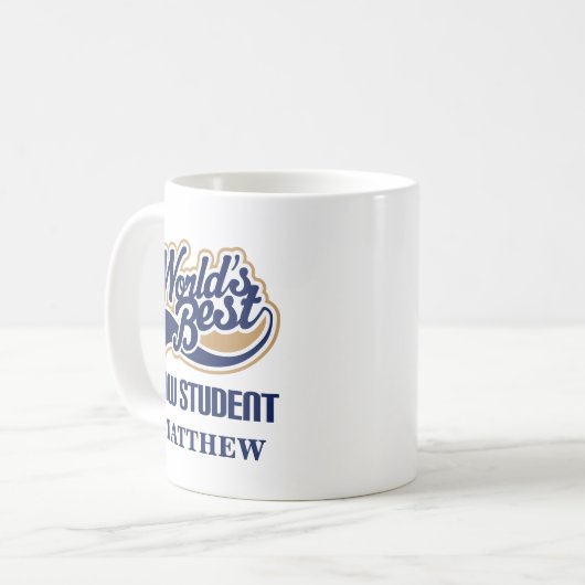 Rechtsstudenten Gepersonaliseerde microscoopcadeau Koffiemok (Voorkant links)