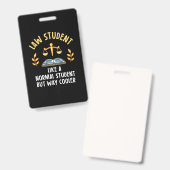 Rechtsstudenten zijn cooler badge (Voor- en achterkant)