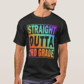 Rechtstreeks 2e graad 2e graad Grote Graduatio T-shirt (Voorkant)
