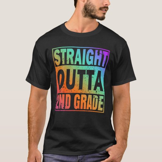 Rechtstreeks 2e graad 2e graad Grote Graduatio T-shirt (Voorkant)