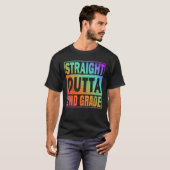 Rechtstreeks 2e graad 2e graad Grote Graduatio T-shirt (Voorkant volledig)
