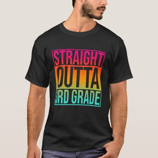 Rechtstreeks 3e graad terug naar Schoo T-shirt (Voorkant)