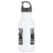 Rechtstreeks aangepast waterfles  (Achterkant)