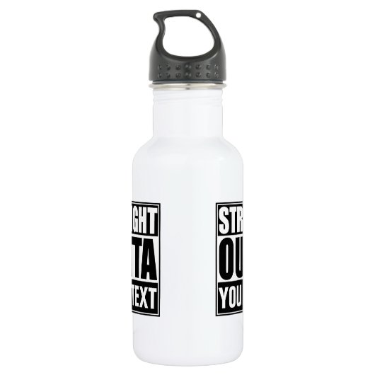 Rechtstreeks aangepast waterfles  (Achterkant)