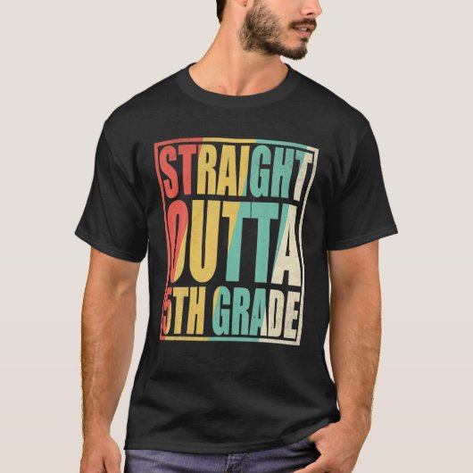 Rechtstreeks Afstuderen 2021 van 5e klasse van T-shirt (Voorkant)