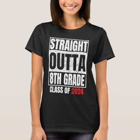 Rechtstreeks Afstuderen van achtste graad C T-shirt (Voorkant)