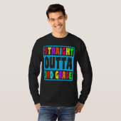 Rechtstreeks Afstuderen van derde klasse T-shirt (Voorkant volledig)