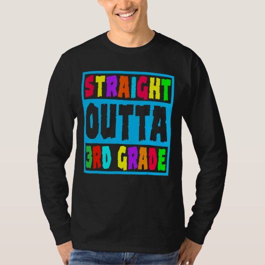 Rechtstreeks Afstuderen van derde klasse T-shirt (Voorkant)