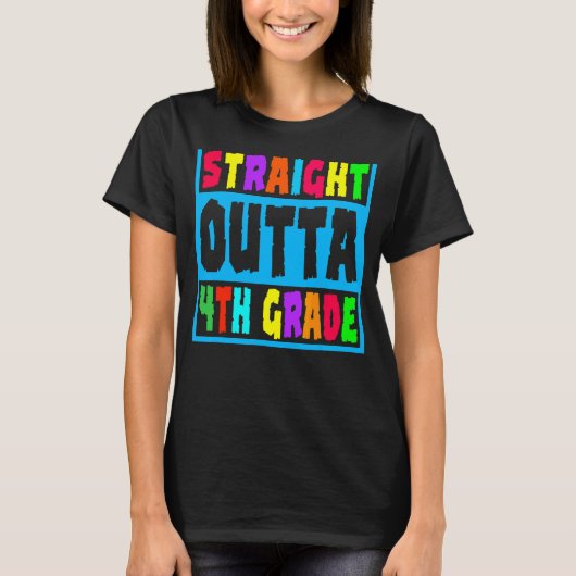 Rechtstreeks Afstuderen van vierde graad T-shirt (Voorkant)
