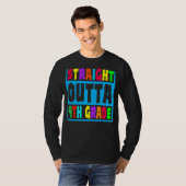 Rechtstreeks Afstuderen van vierde graad T-shirt (Voorkant volledig)