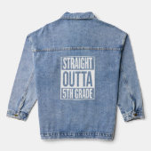 Rechtstreeks Afstuderen vijfde graad Denim Jacket (Achterkant)