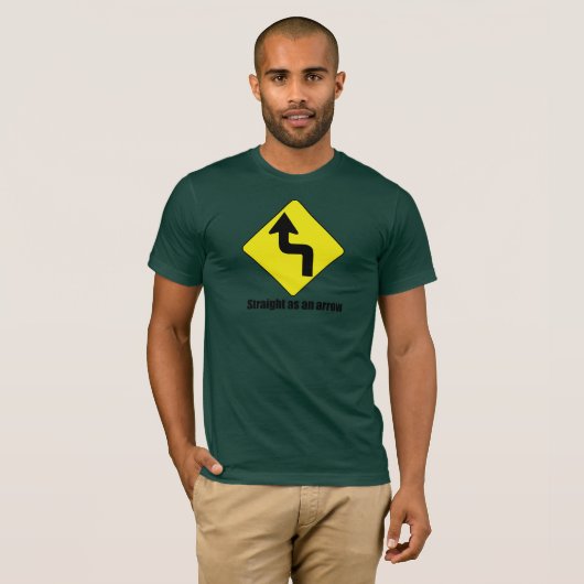 RECHTSTREEKS ALS ARROW T-SHIRT (Voorkant volledig)