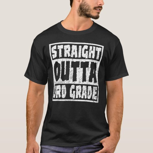 Rechtstreeks buiten de derde klasse t-shirt (Voorkant)