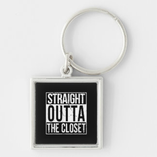 Rechtstreeks buiten de Kast LGBT-cadeau T-shirt Sleutelhanger