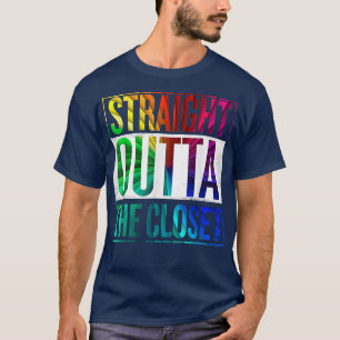 Rechtstreeks buiten de Kast LGBT Gay Pride T-Shirt