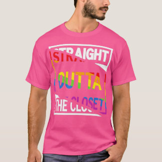 Rechtstreeks buiten de Kast proud LGB Pride Regenb T-shirt