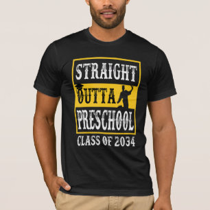 Rechtstreeks buiten de kleuterschool van 2034 groe t-shirt