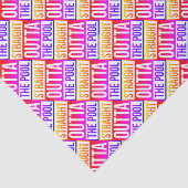 Rechtstreeks buiten de pool Typografische Tekst kl Tissuepapier (Detail)