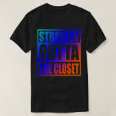 Rechtstreeks buiten het lid van de Kast van de Gro T-shirt (Design voorkant)