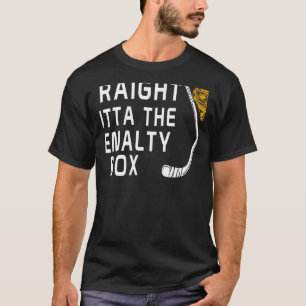 Rechtstreeks buiten het strafvak Ice Hockey Player T-shirt