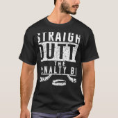 Rechtstreeks buiten het strafvak Ice Hockey Player T-shirt (Voorkant)