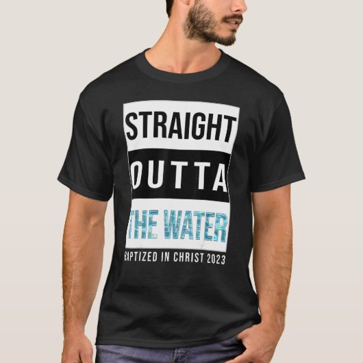 Rechtstreeks buiten het waterzakje 2023, gebaptige t-shirt (Voorkant)