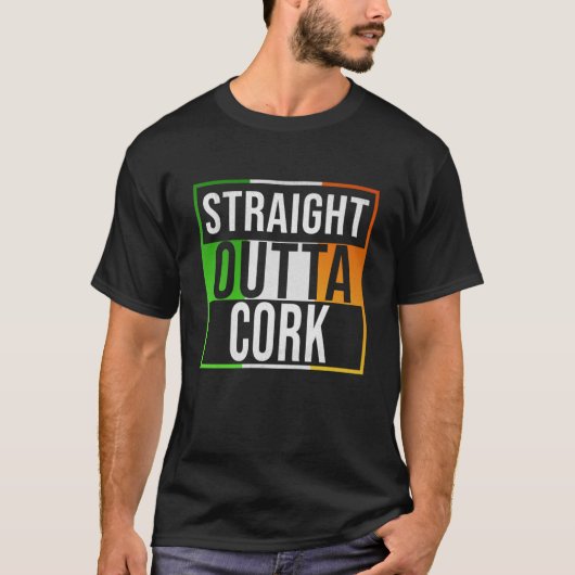 Rechtstreeks buitenste kurk-retro-stijl - cadeau v t-shirt (Voorkant)