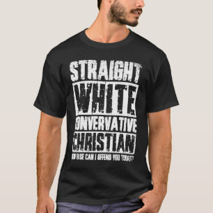 Rechtstreeks Christelijk, wit conservatief T-shirt
