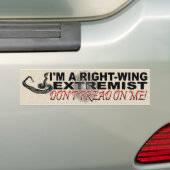 RECHTSTREEKS EXTREMIST BUMPERSTICKER (Op auto)