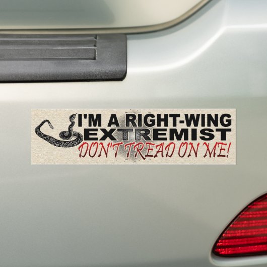 RECHTSTREEKS EXTREMIST BUMPERSTICKER (Op auto)