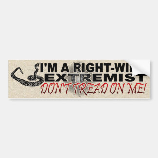 RECHTSTREEKS EXTREMIST BUMPERSTICKER