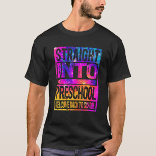 Rechtstreeks in de kleuterschool welkom terug naar t-shirt