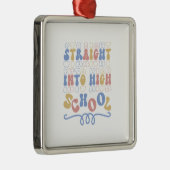 Rechtstreeks in de leraar aan de middelbare school metalen ornament (Rechts)