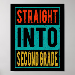 Rechtstreeks in tweede graad terug naar school 2e poster