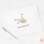 Rechtstreeks kruisproduct Fysieke bendenteken Rechthoekige Sticker (Envelop)