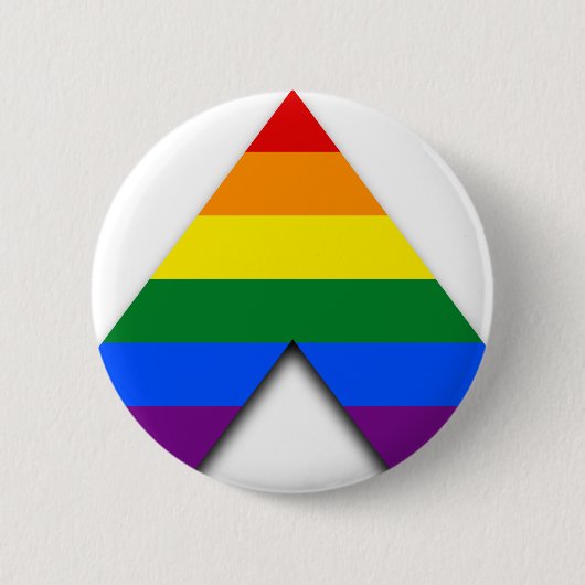 Rechtstreeks LGBT-toets Ronde Button 5,7 Cm (Voorkant)
