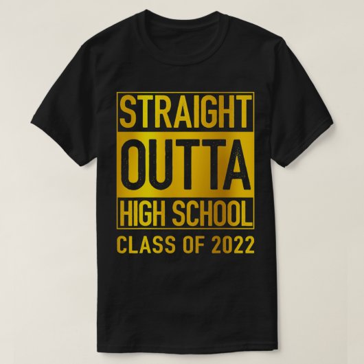 Rechtstreeks middelbare school van 2022 t-shirt (Design voorkant)