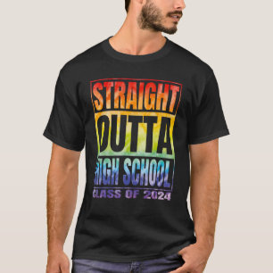 Rechtstreeks middelbare school van 2024 t-shirt