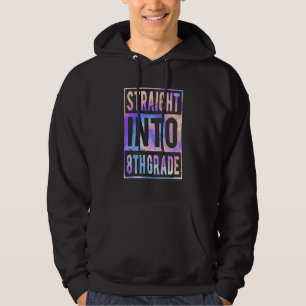 Rechtstreeks naar 8e klas Tie Dye Terug naar schoo Hoodie
