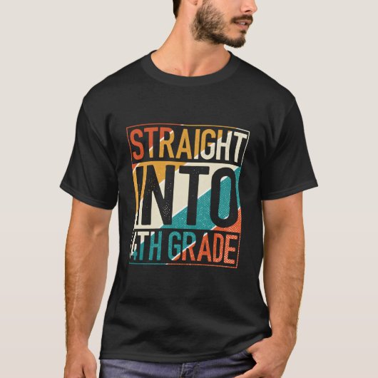 Rechtstreeks naar de 4e klas Vierde klas Terug naa T-shirt (Voorkant)