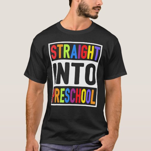 Rechtstreeks naar de eerste schooldag t-shirt (Voorkant)