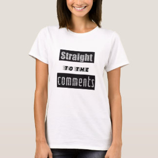 Rechtstreeks naar de reacties leuk social media t- t-shirt