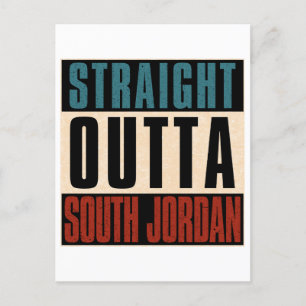 Rechtstreeks naar South Jordan Utah UT Briefkaart