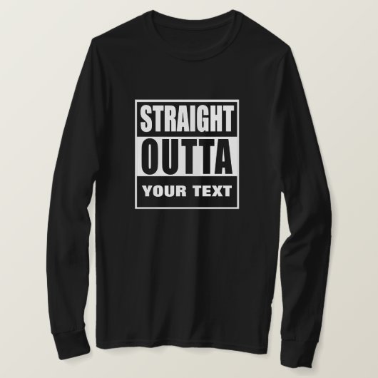 RECHTSTREEKS NAAR [UW STAD OF STAAT] AANGEPAST T-SHIRT (Design voorkant)