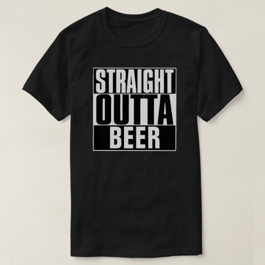 RECHTSTREEKS OUTTA BEER T-SHIRT (Design voorkant)