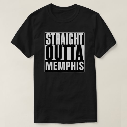 RECHTSTREEKS OUTTA MEMPHIS T-SHIRT (Design voorkant)