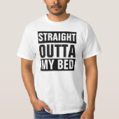 RECHTSTREEKS OUTTA MY BED T-SHIRT (Voorkant)