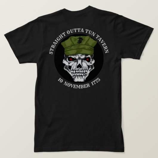 RECHTSTREEKS OUTTA TUN TAVERN T-SHIRT (Design achterkant)