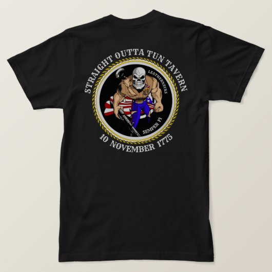 RECHTSTREEKS OUTTA TUN TAVERN T-SHIRT (Design achterkant)