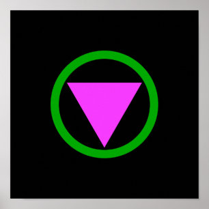 Rechtstreeks symbool poster